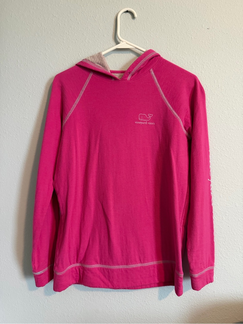 Vineyard Vines Hot Pink Hooded Pullover- XS